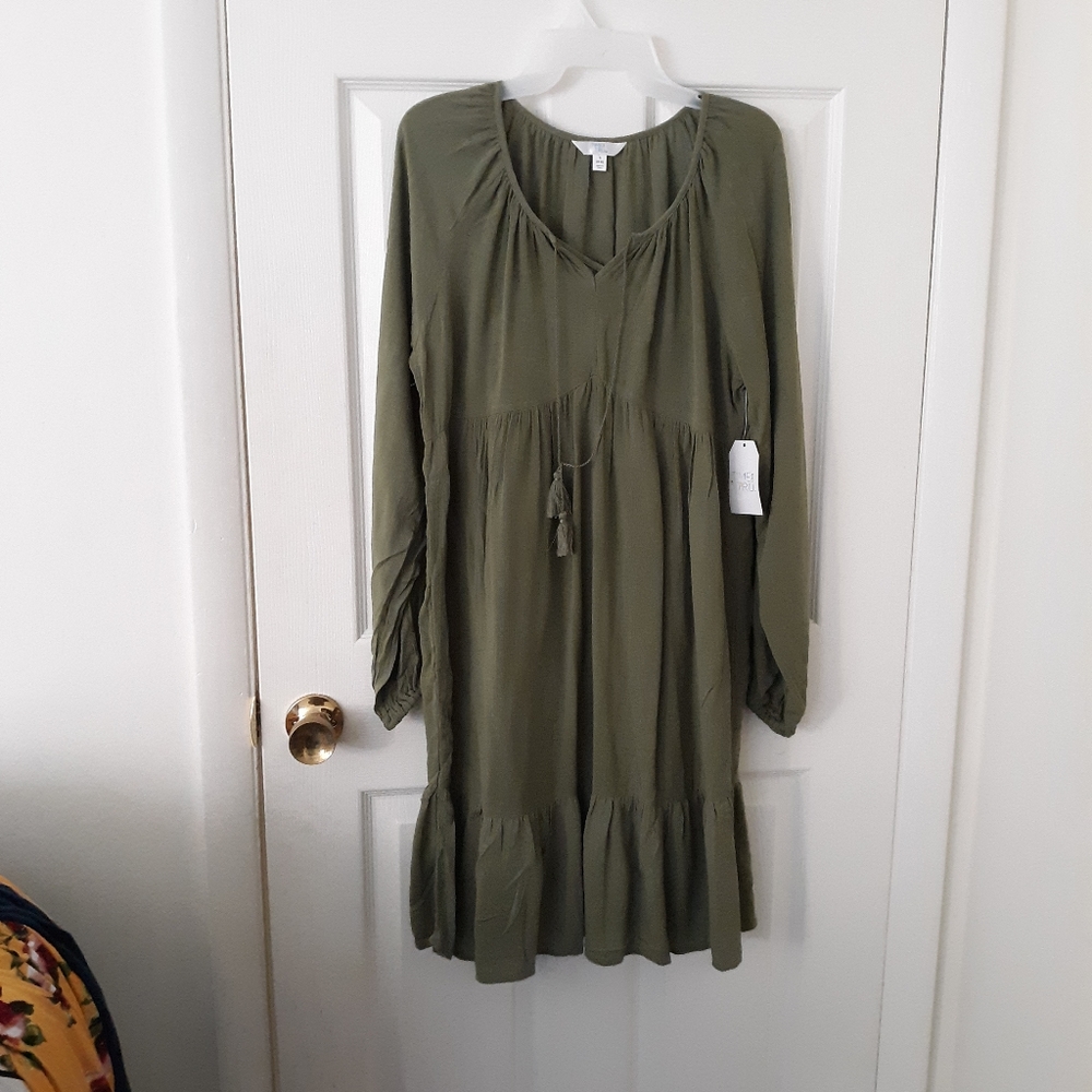 Baby doll  boho ruffle dress